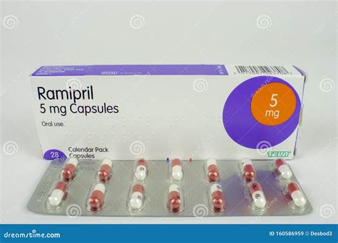 Uk Oct 2019 Ramipril Altace England Editorial Stock Image