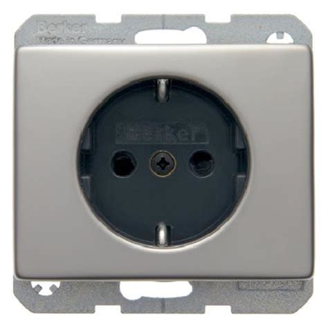 Розетка з з/к з захистом від дітей, нержавіюча сталь, 16А/250В ARSYS ...