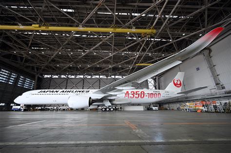 Jal Unveils Airbus A350 1000 With Striking Red Logo Commencing Flights