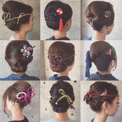 踊り 髪型 ショート | 髪型 お団子, 祭り ヘアアレンジ, 結婚式 まとめ髪