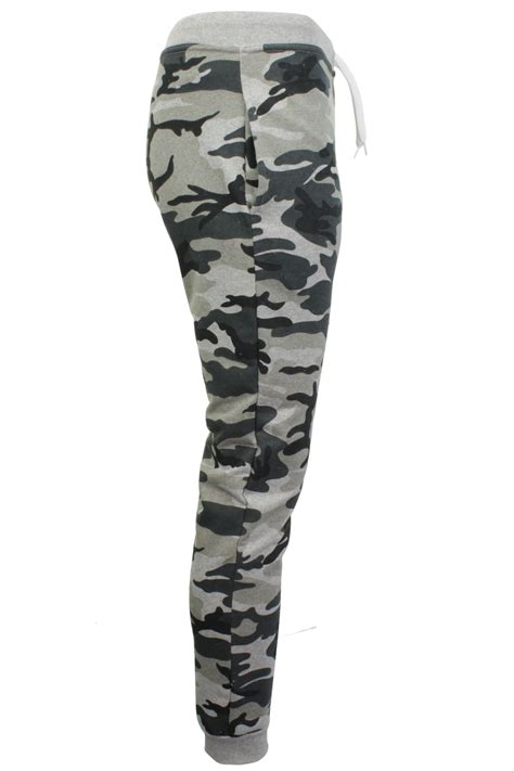 Mens Camouflage Print Joggers Gym Running Pants Skinny Fit By Xact