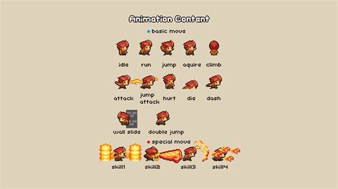 2d Pixel Fire Hero 2 In 2d Assets Ue Marketplace