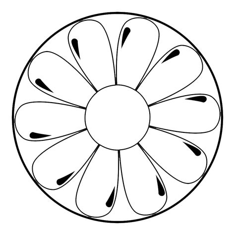 Трафарет Ромашки - распечатать бесплатно