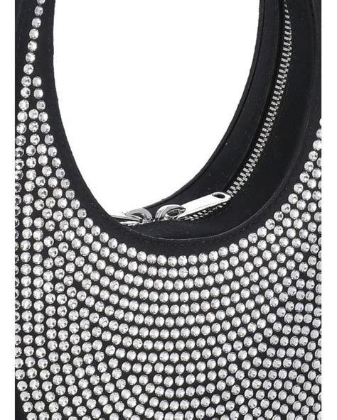 Coperni Crystal Embellished Mini Swipe Hobo Bag In Metallic Lyst