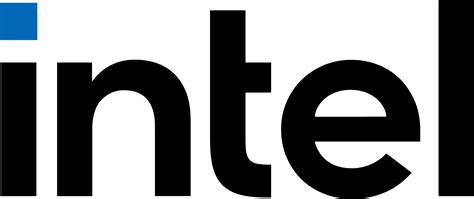 Intel logo in transparent PNG and vectorized SVG formats