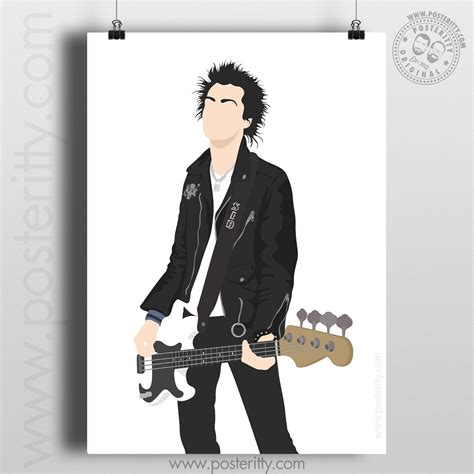 Sid Vicious Sex Pistols Minimalist Poster Posteritty