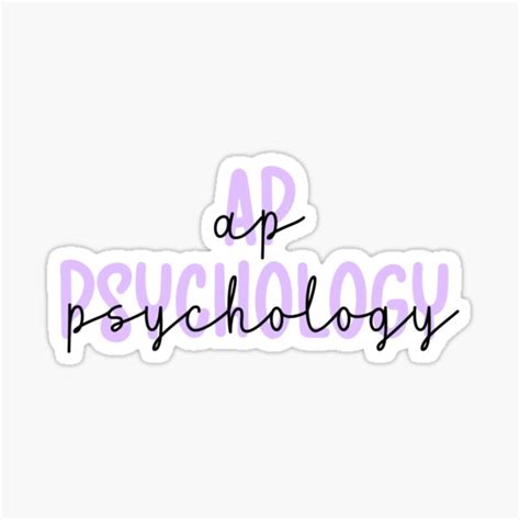 Ap Psychology Light Purple Sticker For Sale By Hannahgdesigns7 Redbubble