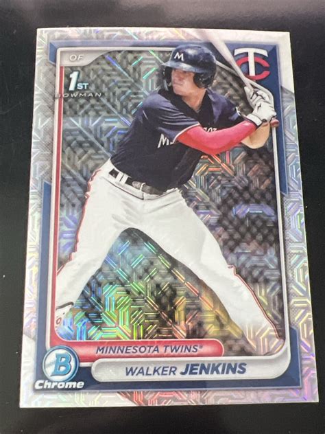 2024 Bowman Chrome Mega Box Mojo Refractor WALKER JENKINS 1st Twins