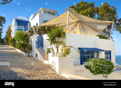 Sidi Bou Said Tunisia A Famous Village With Traditional White And