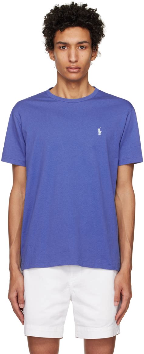 Polo Ralph Lauren Blue Crewneck T Shirt Ssense Canada