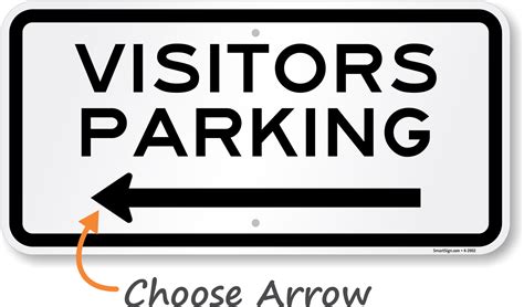 Directional Visitors Parking Sign Sku K 2902