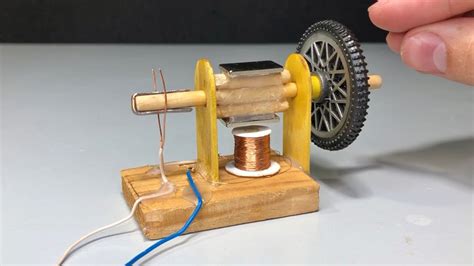 Primitive Motor How To Make A Dc Motor Diy Electric Motor Youtube