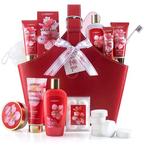 Cherry Blossom Bath Set - Lovery Spa Gift Baskets