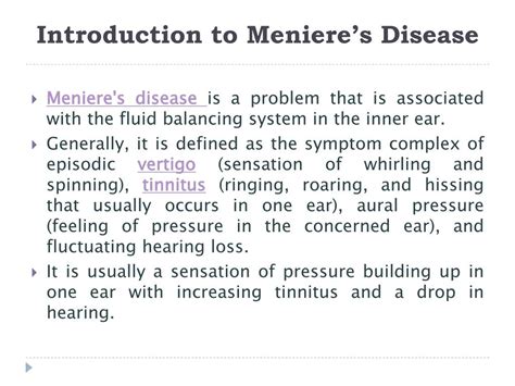 PPT - Meniere's Disease PowerPoint Presentation, free download - ID:7436493