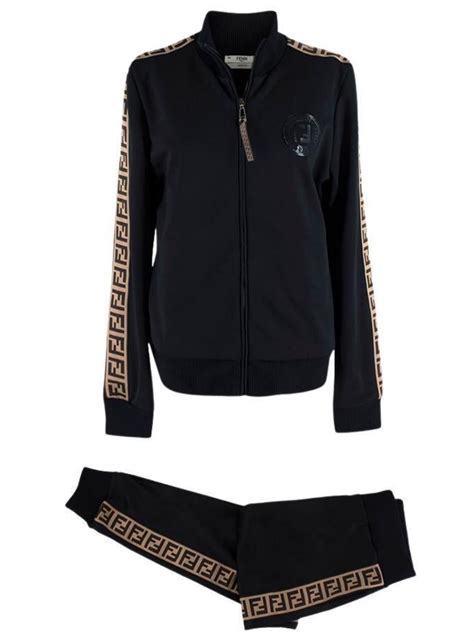 Fendi Ff Zucca Trimmed Tracksuit 38 Hardly Ever Worn It