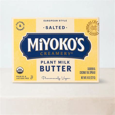Salted, European Style Cashew Milk Butter – Miyoko's Creamery