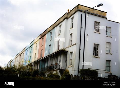 Colorful Houses In Bristolengland Stock Photo Alamy