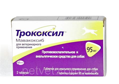 Купить Трококсил (Trocoxil) для собак 95 мг., 2 табл, Zoetis от ...