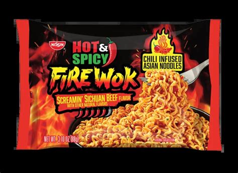 Hot Spicy Fire Wok Sizzlin Rich Pork Nissin Food