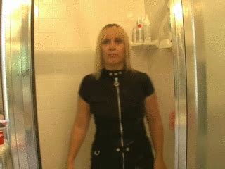 MILF HOT WIVES CLUB MARRIED SLUTS A439 Housewife Rebecca Enjoys Taking A Shower In Her Black