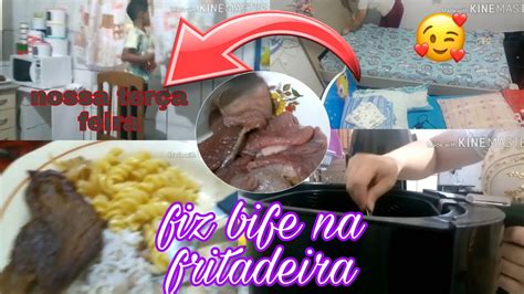 Ter A Feira Comigo Fiz Bife Na Fritadeira Youtube