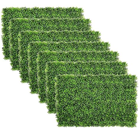 Uyoyous Pcs X Faux Boxwood Hedge Greenery Backdrop Artificial