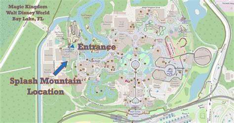 Splash Mountain Map Location Walt Disney World Navfile