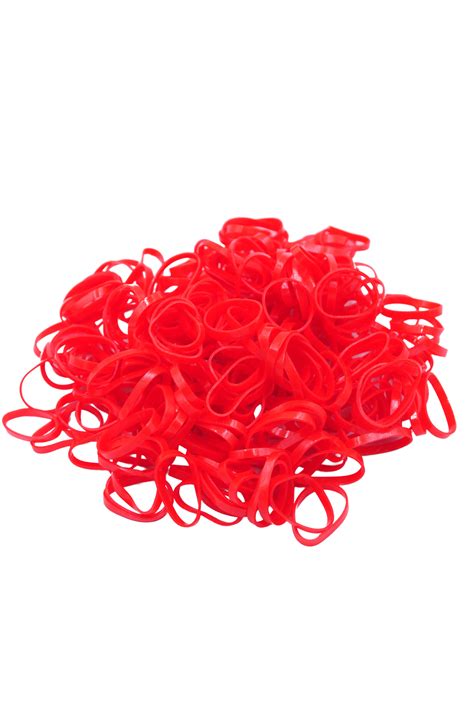 GUMKI SILIKONOWE CZERWONE KPL. 250 SZT.