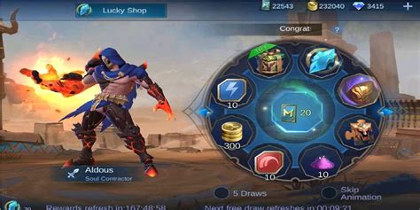 Tips & Trick Lucky Spin Hero Aldous Free Mobile Legends (ML) - Esports