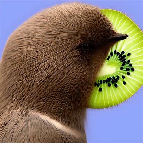 Single Kiwi In High Resolution 8k Portrait · Creative Fabrica