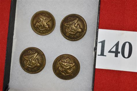 Lot 4 Civil War Confederate States Navy Buttons