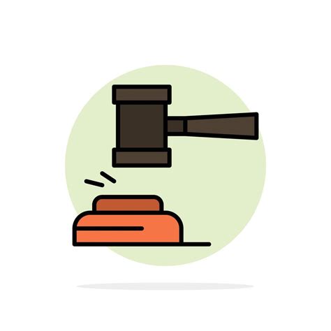Action Auction Court Gavel Hammer Judge Law Legal Abstract Circle