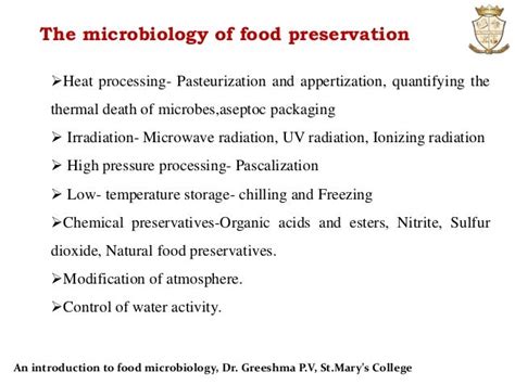 Microbiologyan Introduction To Food Microbiology