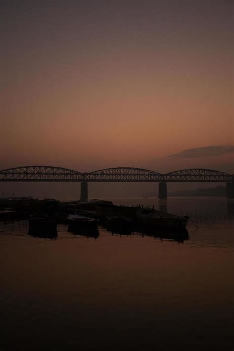 Sunrise on the Ganga river, Varanasi, India 12235051 Stock Photo at ...