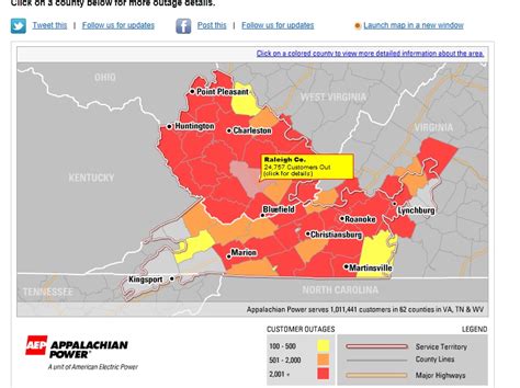 West Virginia Power Outage Map - Map