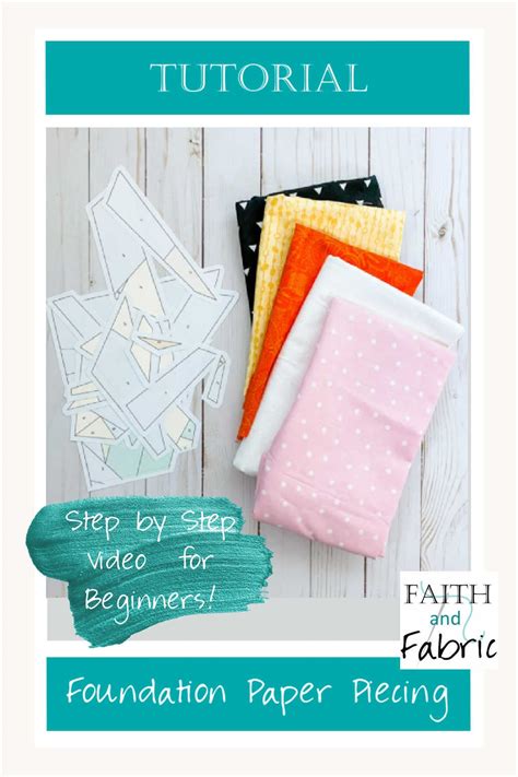 foundation paper piece faith  fabric