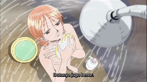 piece nami bath scene eps  subtitle indonesia youtube