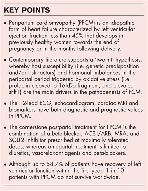 Peripartum Cardiomyopathy Risk Factors And Predictors Of Ou