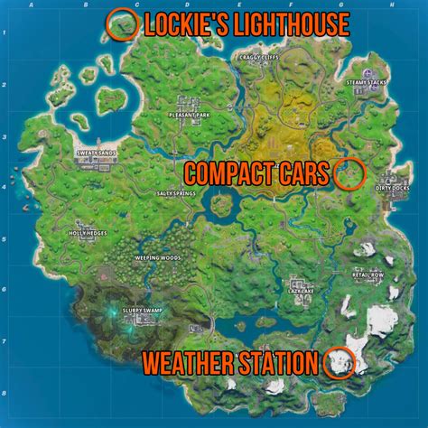 Fortnite Compact Cars Lockie S Lighthouse And Weather Station