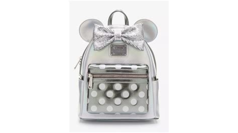 Magical Disney Minnie Mouse Platinum Loungefly Backpack At Hot Topic Chip And Company