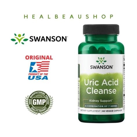 Jual Swanson Uric Acid Cleanse Asam Urat Caps Original Usa Shopee