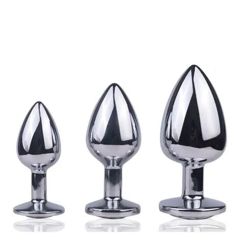 Plug Anal Joya Dilatador Metal Inexpulsable Set X3 Tamaños MercadoLibre