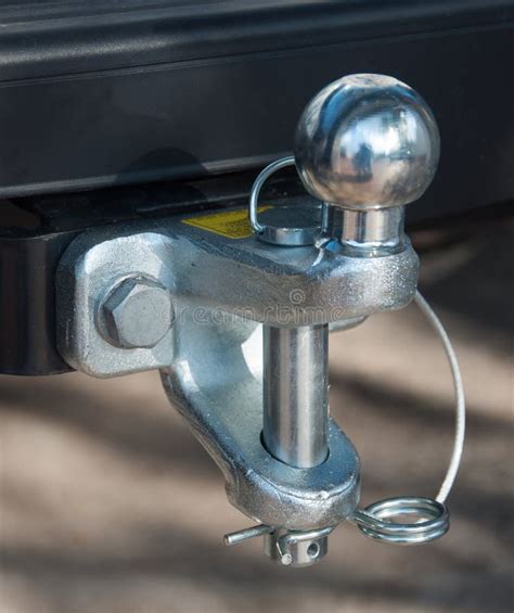 tow hitch stock image image  steel hitch heavy