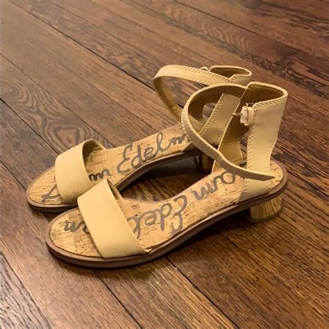 Sam Edelman Shoes New Sam Edelman Block Heel Nude Sandals Sz