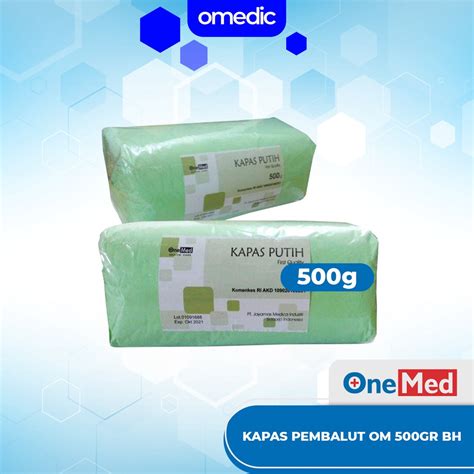 Jual OneMed Kapas Putih Pembalut 500 Gram Kapas Gulung Pembalut Luka