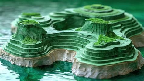 Premium Photo Detailed Model Of A Mountain