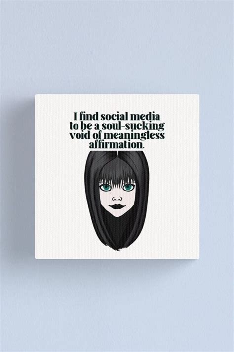 Wednesday Addams Funny Quotes Canvas Print