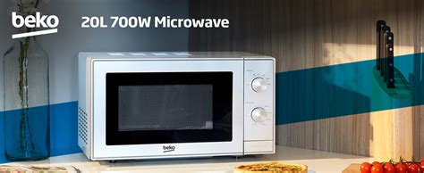 Beko MOC20100S Solo Microwave, 20 Litre, 700 W, Silver : Amazon.co.uk ...