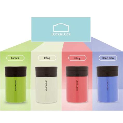 Bình giữ nhiệt nấu cháo Lock lock LHC HOT COOL ml Xanh Sanhangre