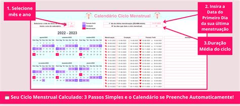 Tabela De Ciclo Menstrual - 6